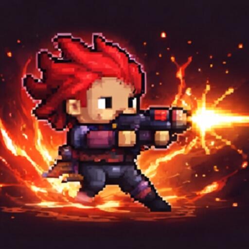 疯狂枪手_像素幸存者 Icon