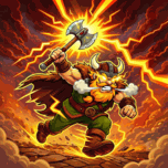 维京人奔向斧头 Icon